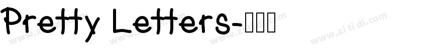 Pretty Letters字体转换
